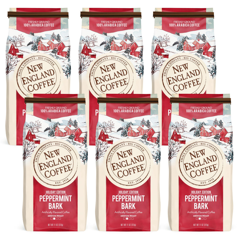 New England Coffee Hazelnut Crème Medium Roast Ground Coffee, 22oz Bag (Pack of 1)