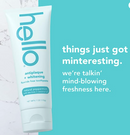 Hello Antiplaque Toothpaste, Fluoride Free for Teeth Whitening with Natural Peppermint Flavor and Tea Tree Oil, Peroxide Free, Gluten Free, SLS Free, 3 Pack, 4.7 OZ Tubes
