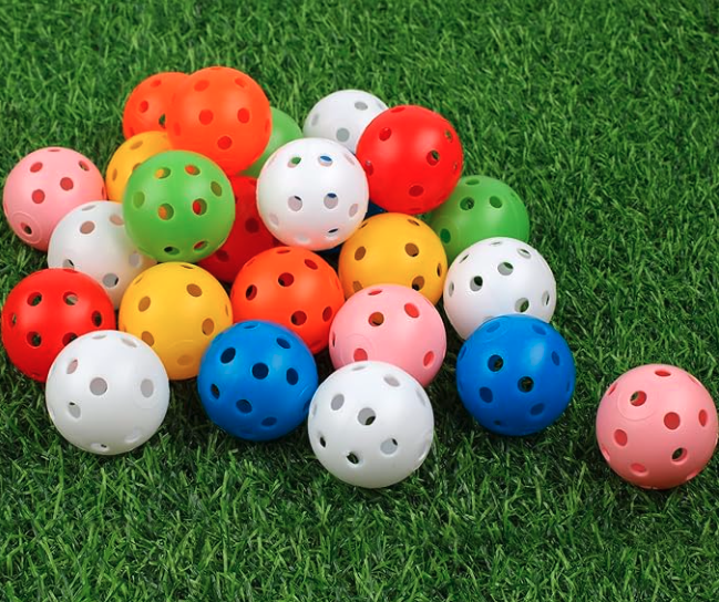 Joyberg Practice Golf Balls 24 Pack, 42mm Plastic Golf Balls, Practice Golf Balls for Backyard, Training Golf Balls for Swing Practice