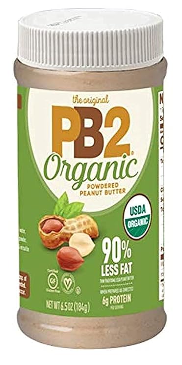 PB2 6.5oz Organic Powdered Peanut Butter - USDA Organic Certified, Non-GMO Project Verified, Gluten-Free