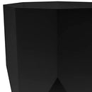 Bloem Tuxton Hexagon Planter: 8" - Black - Modern Unique Geometic Small Pl, Durable Resin, Modern Design, Optional Drainage Holes, for Indoor & Outdoor Use, Gardening, 1.7 Gallon Capacity