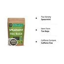 FGO Organic Green Tea, Eco-Conscious Tea Bags, 100 Count