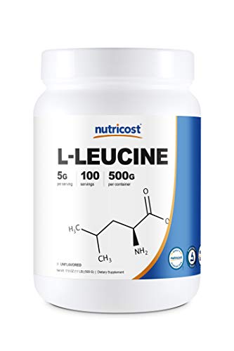 Nutricost Pure L-Leucine Powder 500 Grams (Shipping Only)