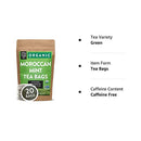 FGO Organic Green Tea, Eco-Conscious Tea Bags, 100 Count