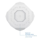 Bloem Tuxton Hexagon Planter: 8" - Black - Modern Unique Geometic Small Pl, Durable Resin, Modern Design, Optional Drainage Holes, for Indoor & Outdoor Use, Gardening, 1.7 Gallon Capacity