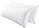 Niagara 4 Pack King Pillow Protectors with Zipper, Soft Quiet Cotton Sateen, Effective Dust Protection, Stay in Place Pillow Covers, Ideal for Home, Guests, Rentals (20x36 Inches)