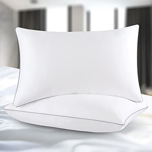 Bed Pillows for Sleeping Queen Size 2 Pack Cooling Pillow Set of 2 for Side Back and Stomach Sleepers Down Alternative Filling Luxury Soft