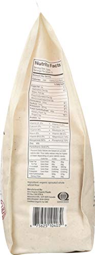 One Degree Organic Foods Sprouted Spelt Flour, 80 Ounce