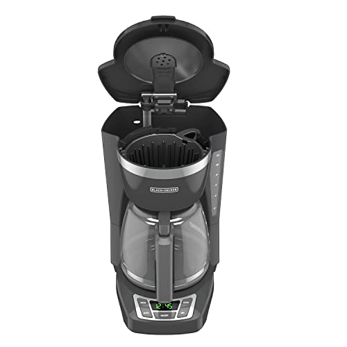 Black+Decker CM1160B 12-Cup Programmable Coffee Maker, Black/Stainless Steel