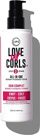 Love Ur Curls LUS Brands All-in-One Styler for Curly Hair, 8.5oz - Repair, Hydrate, and Style in One Step - For Natural Curly Textures - No Crunch, No Cast, Hair Care With Shea Butter and Moringa