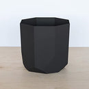 Bloem Tuxton Hexagon Planter: 8" - Black - Modern Unique Geometic Small Pl, Durable Resin, Modern Design, Optional Drainage Holes, for Indoor & Outdoor Use, Gardening, 1.7 Gallon Capacity
