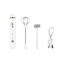 Delm Milk Frother Electric USB Stainless Steel Accessory (Red)