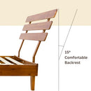 Bme Caden 15" Bed Frame with Adjustable Headboard - Mid Century, Retro Style with Acacia Wood - No Box Spring Needed - Wood Slat Support - Easy Assembly (Caramel, King (U.S. Standard))