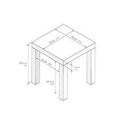 Mobili Fiver, First Extendable Table, Rustic Oak, Made in Italy