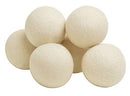 Wool Dryer Balls - Natural Fabric Softener, Reusable, Reduces Clothing Wrinkles and Saves Drying Time. The Large Dryer Ball is a Better Alternative to Plastic Balls and Liquid Softener. (Pack of 6)
