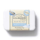 A LA MAISON Lavender Flower Bar Soap - Triple French Milled Natural Moisturizing Hand Soap Bar (3 Bars of Soap, 8.8 oz)