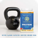 Vegan Protein Powder with BCAA  Organic Hemp Seed Gluten Free Non-GMO Dairy Soy Sugar Free Low Carb Plant Based Protein Powder | Unflavored Warrior Blend by Sunwarrior