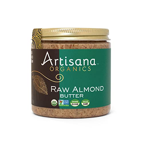 Artisana Organics Raw Almond Butter, 14oz | No Sugar Added, No Palm Oil, Vegan, Paleo and Keto Friendly, Non GMO