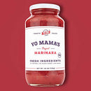 Keto Marinara Pasta Sauce by Yo Mama's Foods - Pack of (2) - No Sugar Added, Low Carb, Low Sodium, Gluten Free, Paleo Friendly, and Made with Whole, Non-GMO Tomatoes. (Shipping Only)