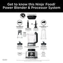 Ninja SS101 Foodi Smoothie Maker & Nutrient Extractor* 1200 WP, 6 Functions Smoothies, Extractions*, Spreads, smartTORQUE, 14-oz. Smoothie Maker, (2) To-Go Cups & Lids, Silver