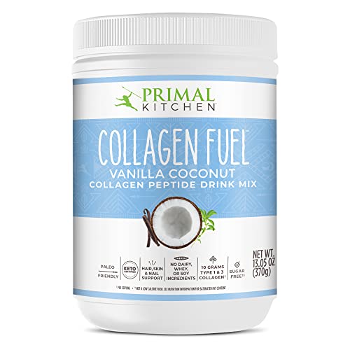 Primal Kitchen Collagen Fuel Collagen Peptide Drink Mix, Chocolate Coconut, No Dairy Coffee Creamer and Smoothie Booster, 13.9 Ounces