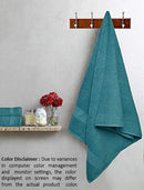 GLAMBURG 8-Piece Towel Set, Contains 2 Oversized Bath Towels 30x54, 2 Hand Towels 16x28, 4 Wash Cloths 13x13 - Quickdry Towel Sets, Ideal for Everyday use, Hotel & Spa - Black