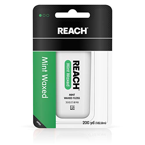 Reach Waxed Dental Floss Bundle | Effective Plaque Removal, Extra Wide Cleaning Surface | Shred Resistance & Tension, Slides Smoothly & Easily , PFAS FREE | Cinnamon Flavored, 55 Yard (Pack of 6)