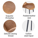 ZckyCine Modern mid-Century Dining Table Dining Table and Chairs for 6 Rectangular Wooden Dining Table Expandable Dining Table Space-Saving Multifunctional Dining Table (Table+6 Brown Chairs)