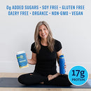 Vegan Protein Powder with BCAA  Organic Hemp Seed Gluten Free Non-GMO Dairy Soy Sugar Free Low Carb Plant Based Protein Powder | Unflavored Warrior Blend by Sunwarrior