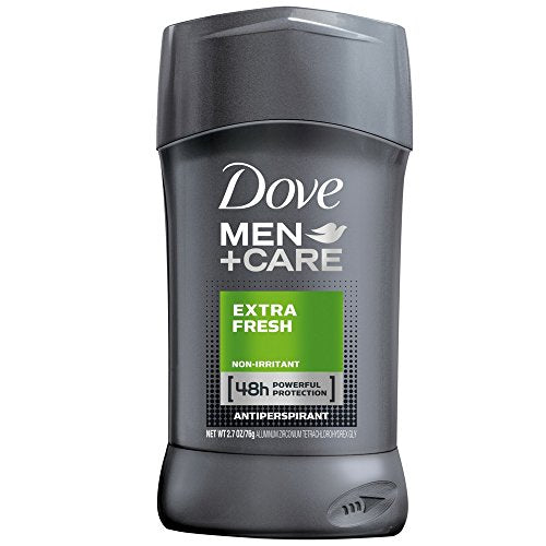 Dove Men + Care 48 Hour Antiperspirant Stick, Extra Fresh, 2.7 Ounces, Pack of 6