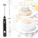 Delm Milk Frother Electric USB Stainless Steel Accessory (Red)