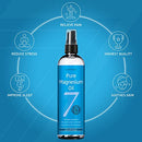 Pure Magnesium Oil Spray - Big 12 fl oz (Lasts 9 Months) 100% Natural, USP Grade = No Unhealthy Trace Minerals - from an Ancient Underground Permian Seabed in USA - Free Ebook Included