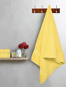 GLAMBURG 8-Piece Towel Set, Contains 2 Oversized Bath Towels 30x54, 2 Hand Towels 16x28, 4 Wash Cloths 13x13 - Quickdry Towel Sets, Ideal for Everyday use, Hotel & Spa - Black