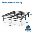 ZINUS 6 Inch Green Tea Memory Foam Mattress, Fiberglass Free, Patented Custom Contour Support, Sturdy Base Foam, CertiPUR-US Certified, Bed-in-a-box, Twin, White