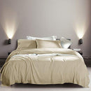 SONORO KATE Bed Sheet Set Super Soft Microfiber 1800 Thread Count Luxury Egyptian Sheets Fit 18-24 Inch Deep Pocket Mattress Wrinkle-6 Piece (Beige, Queen)