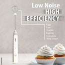 Delm Milk Frother Electric USB Stainless Steel Accessory (Red)