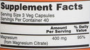 Now Supplements, Magnesium Citrate, Enzyme Function*, Nervous System Support*, 240 Veg Capsules