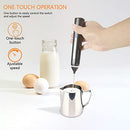 Delm Milk Frother Electric USB Stainless Steel Accessory (Red)