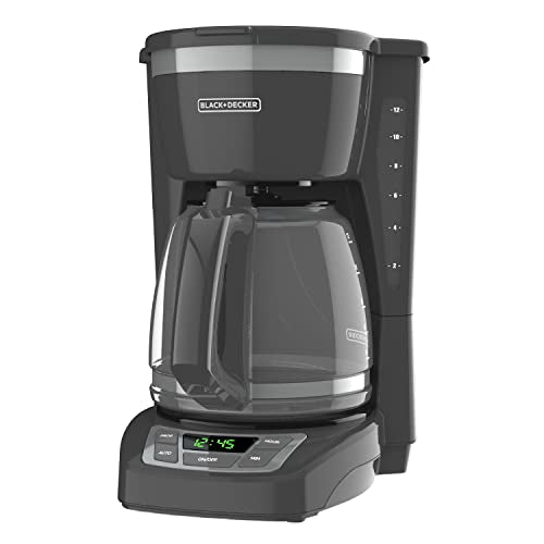 Black+Decker CM1160B 12-Cup Programmable Coffee Maker, Black/Stainless Steel