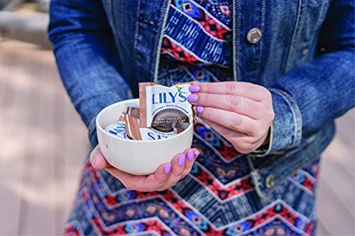 Dark Chocolate Peanut Butter Cups by Lily's Sweets | Made with Stevia, No Added Sugar, Low-Carb, Keto-Friendly | Fair Trade, Gluten-Free & Non-GMO | 3 Pack, 3.2 Oz