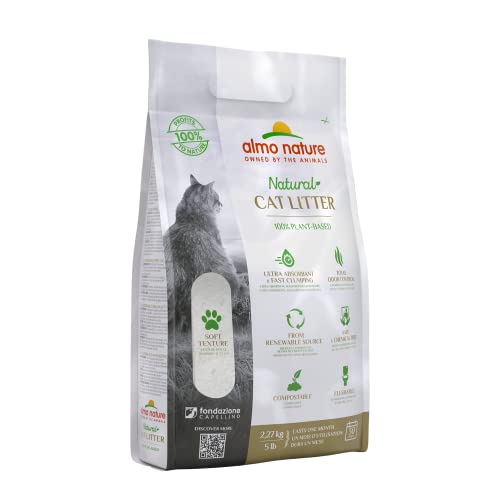 almo nature Natural Cat Litter 100% Plant-Based 10 Lb, 77