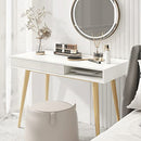 Arts wish Office Desk Mid Century Modern Desk Writing Desk with Drawer Simple Home Office Desk Mid Century Desk, Walnut