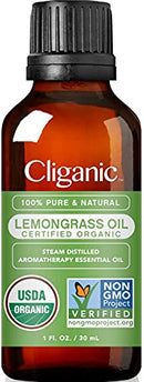 Cliganic Organic Cardamom Essential Oil - 100% Pure Natural for Aromatherapy Diffuser | Non-GMO Verified