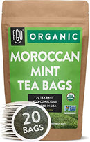 FGO Organic Green Tea, Eco-Conscious Tea Bags, 100 Count