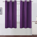 LEMOMO Blackout Curtains 52 x 84 inch/Black Set of 2 Panels/Thermal Insulated Room Darkening Bedroom Curtains