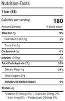 Thunderbird Real Food Energy Bars, Bar Chocolate Almond Butter Sea Salt, Plant Based Protein, 1.7 Ounce, Fruit & Nut Nutrition Bars - No Added Sugar, Grain and Gluten Free, Non-GMO, 12 Pack