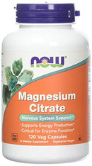 Now Supplements, Magnesium Citrate, Enzyme Function*, Nervous System Support*, 240 Veg Capsules