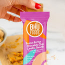 BHU Cookie Dough Keto Protein Bars, Chocolate Chip, Ultra Creamy Refrigerated Keto Snacks - 4g Net Carbs, 1g Sugar (8 Bars)