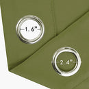 LEMOMO Blackout Curtains 52 x 84 inch/Black Set of 2 Panels/Thermal Insulated Room Darkening Bedroom Curtains