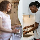 SAMEBUTECO Kitchen Sponge Set of 12 Natural Cellulose and Coconut Walnut Scrubbing Sponges for Sparkling Kitchens Dish Sponges for Heavy Duty Kitchen Grime (Square Sponges)